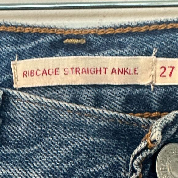 Levi’s Ribcage Straight Ankle Button-fly Jeans 27 - Picture 7 of 9